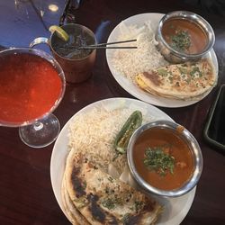 My Place Bar and Grill - Tikka Masala Curry , Cilantro Garlic Egg Paratha , Cosmopolitan , Moscow Mule