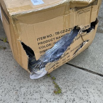 The Home Depot - Partially opened boxes upon delivery of a patio set - Hardware Stores Near Me - Sacramento, California The Home Depot - Partially opened boxes upon delivery of a patio set - Hardware Stores Near Me - Sacramento, California