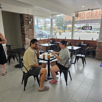 5 Star Bagelry - 6 tables that seat 2 and 2 table that seat 6 people (not in pic) - Bagels Near Me - Orange, California 5 Star Bagelry - 6 tables that seat 2 and 2 table that seat 6 people (not in pic) - Bagels Near Me - Orange, California