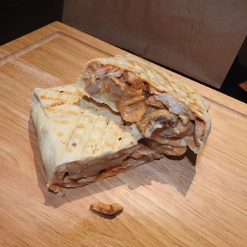 Brick N Cheese - a burrito cut in half - Fast Food Near Me - Vancouver, British Columbia