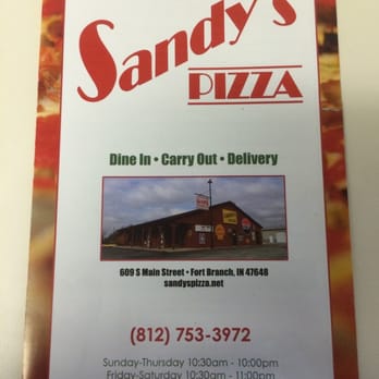 Sandy's Pizza - Pizza Near Me - Fort Branch, Indiana Sandy's Pizza - Pizza Near Me - Fort Branch, Indiana