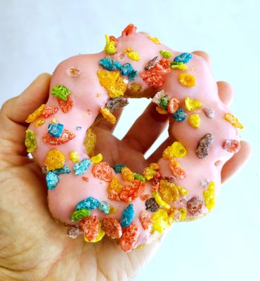 Fluffy donut by null
