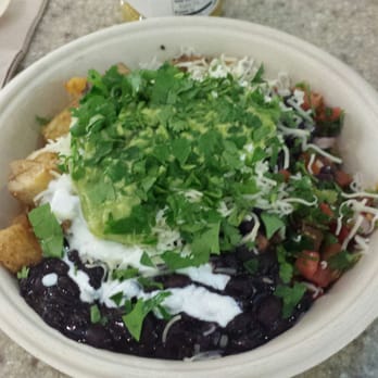 QDOBA Mexican Eats - Breakfast bowl! Grilled chicken, eggs, potatoes, blk beans, pico, salsa, cilantro, guac, cheese, sour cream - Mexican Near Me - Seattle, Washington QDOBA Mexican Eats - Breakfast bowl! Grilled chicken, eggs, potatoes, blk beans, pico, salsa, cilantro, guac, cheese, sour cream - Mexican Near Me - Seattle, Washington