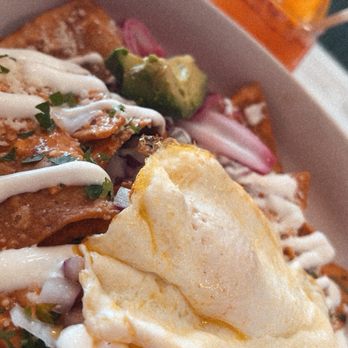 Quiero Brunch - Chipotle-quiles with over easy eggs - Mexican Near Me - Temecula, California