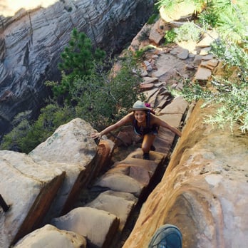 Angel's Landing - Narrow stairways - Hiking Near Me - Springdale, Utah Angel's Landing - Narrow stairways - Hiking Near Me - Springdale, Utah