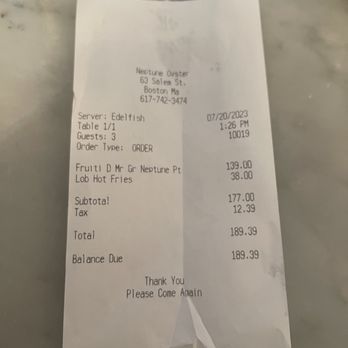 Neptune Oyster - Seafood Near Me - Boston, Massachusetts