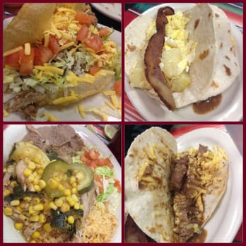 Blanco Cafe - Beef puff, bac&egg, calabaza,carne guisada - Mexican Near Me - San Antonio, Texas