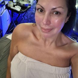 After a hydrafacial session