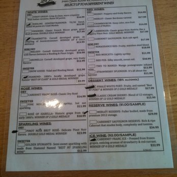 Goose Watch Winery - Tasting list - Wineries Near Me - Romulus, New York Goose Watch Winery - Tasting list - Wineries Near Me - Romulus, New York