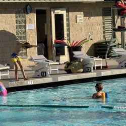 La Verne Aquatic Center - He's diving in!