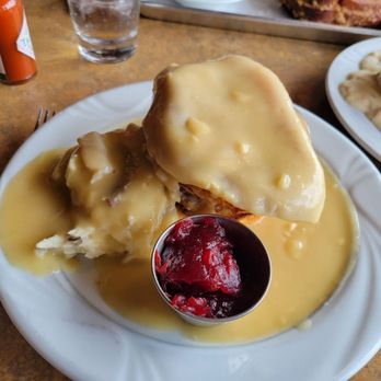 Timberline Restaurant - Open face turkey dinner sandwich - American Near Me - Beaver, Utah Timberline Restaurant - Open face turkey dinner sandwich - American Near Me - Beaver, Utah