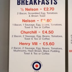 Traditional English Cafe & Coffee Shop - A small part of the menu.