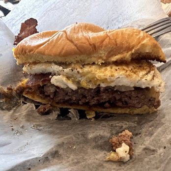Double Dogs - Breakfast Burger! - Burgers Near Me - Louisville, Kentucky Double Dogs - Breakfast Burger! - Burgers Near Me - Louisville, Kentucky
