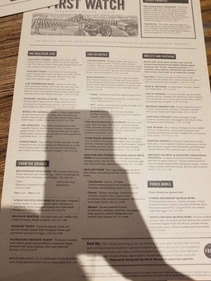 Menu photo 4 First Watch Houston, TX