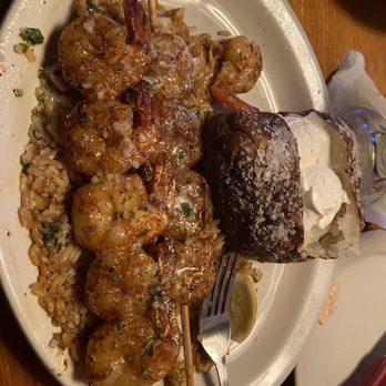 Texas Roadhouse - Grilled shrimp with rice and potato - Steakhouses Near Me - Harrisburg, Pennsylvania