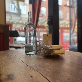 Buvette - Rustic table set up next to ours - French Near Me - New York, New York