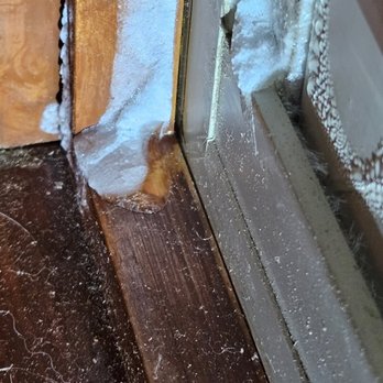 Beckman Builders - ice on our new window frames from lack of spray foam insulation - improperly installed windows - General Contractors Near Me - DeForest, Wisconsin