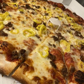 Fratelli's Pizza - Cheese Pizza with meatballs and banana peppers - Pizza Near Me - Grand Rapids, Michigan Fratelli's Pizza - Cheese Pizza with meatballs and banana peppers - Pizza Near Me - Grand Rapids, Michigan