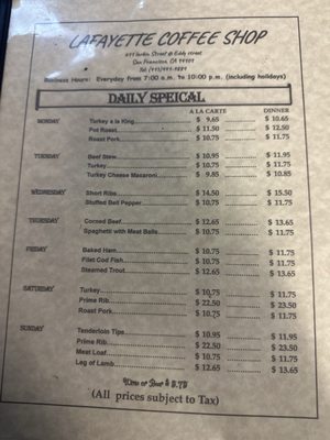 Menu photo 5 Lafayette Coffee Shop San Francisco, CA Menu photo 5 Lafayette Coffee Shop San Francisco, CA