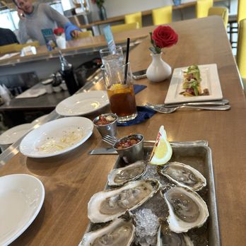 The Black Whale - Oysters & Tuna Tostado - Seafood Near Me - New Bedford, Massachusetts