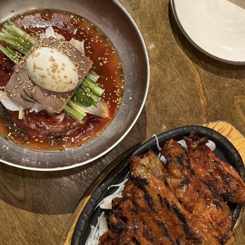 Maht Gaek - Spicy cold noodles + pork ribs original - Korean Near Me - Plano, Texas Maht Gaek - Spicy cold noodles + pork ribs original - Korean Near Me - Plano, Texas