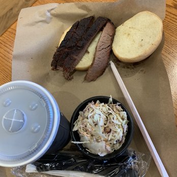 Mission BBQ - Brisket sandwich with coleslaw - Barbeque Near Me - Southington, Connecticut Mission BBQ - Brisket sandwich with coleslaw - Barbeque Near Me - Southington, Connecticut