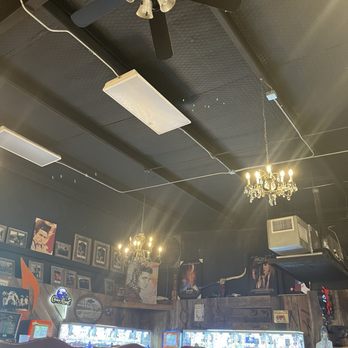 The Junction On Route 36 - Stuff hanging from fan - American Near Me - Gatesville, Texas The Junction On Route 36 - Stuff hanging from fan - American Near Me - Gatesville, Texas