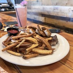 Fries and New York Strip Steak Fries and New York Strip Steak