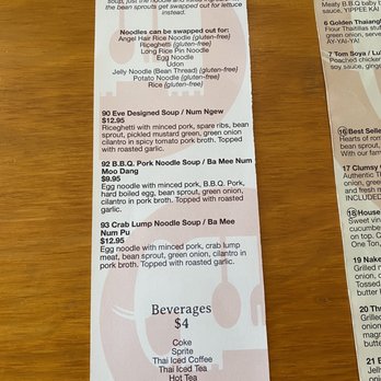 Thai This - Nood Camp lunch special menu - Thai Near Me - Dana Point, California