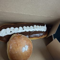 The Donut Hole - Eclair and strawberry jelly donut