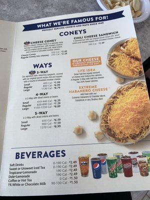 Menu photo 2 Skyline Chili Lakewood Ranch, FL