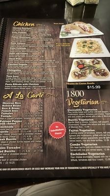 Menu photo 3 1800 Mexican Restaurant Summerville, GA Menu photo 3 1800 Mexican Restaurant Summerville, GA