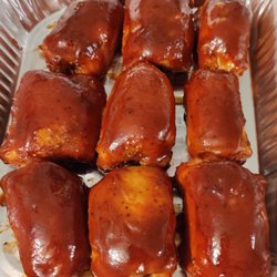 HG Que - Lacquered chicken thighs