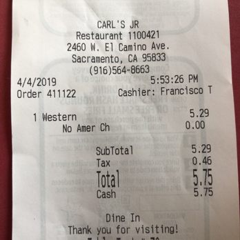 Carl's Jr - Burgers Near Me - Sacramento, California