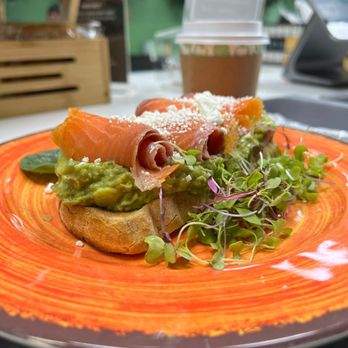 Smoothie Spot - The Crossings - The salmon toast it's Soo good! - Coffee & Tea Near Me - Miami, Florida Smoothie Spot - The Crossings - The salmon toast it's Soo good! - Coffee & Tea Near Me - Miami, Florida