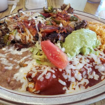 La Malinche - Steak and enchilada plate..on sale on fridays and a nice size plate! - Coffee & Tea Near Me - El Paso, Texas