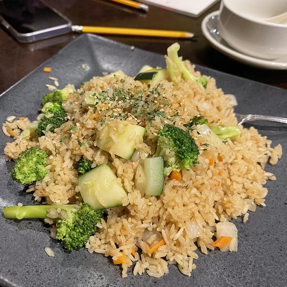 Vegetable Hibachi Fried Rice no eggs, no mushrooms Vegetable Hibachi Fried Rice no eggs, no mushrooms