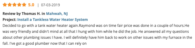 Slide of Red Van Plumbing & Heating