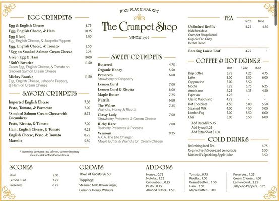 Menu photo 5 The Crumpet Shop Edmonds, WA