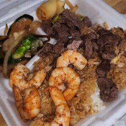 The worst hibachi I've ever experienced. So called Hibachi Steak and Hibachi Shrimp
