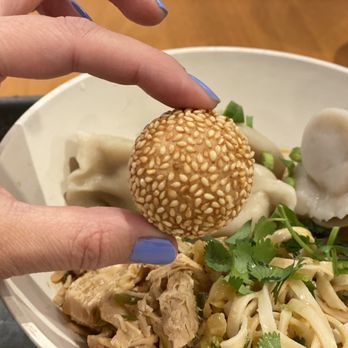 Three Fold Noodles and Dumpling - Sesame balls - Chinese Near Me - Little Rock, Arkansas