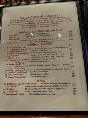 Menu photo 6 The Whisky Club Monterey, CA Menu photo 6 The Whisky Club Monterey, CA