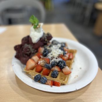 Waffle and Berry - Same food. Different filter. - Waffles Near Me - Honolulu, Hawaii