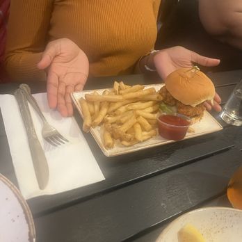 Melba's Restaurant - Signature Southern Fried Chicken Sandwich and fries - Southern Near Me - New York, New York Melba's Restaurant - Signature Southern Fried Chicken Sandwich and fries - Southern Near Me - New York, New York