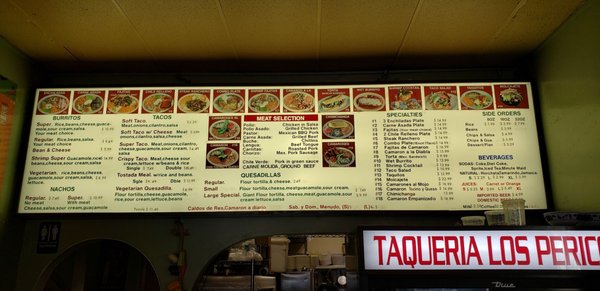 Menu photo 5 Taqueria Los Pericos #5 San Leandro, CA