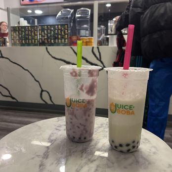 Juice&Boba - Taro with boba and boba avocado smothie. - Coffee & Tea Near Me - Thousand Oaks, California Juice&Boba - Taro with boba and boba avocado smothie. - Coffee & Tea Near Me - Thousand Oaks, California