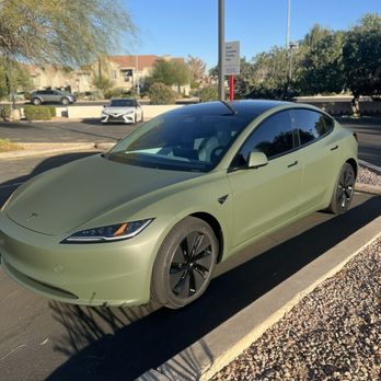 Fast Lane Window Tinting - Scott's car in a matte military green. Can't remember the name - Car Window Tinting Near Me - Scottsdale, Arizona Fast Lane Window Tinting - Scott's car in a matte military green. Can't remember the name - Car Window Tinting Near Me - Scottsdale, Arizona