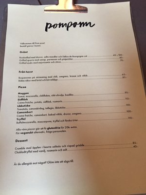 Menu photo 1 Pom Pom Göteborg, O