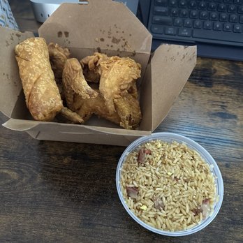 King's Chef - King's Chef Fried Chicken Wing (4 whole pcs) Combo Plate - Chinese Near Me - Flushing, New York