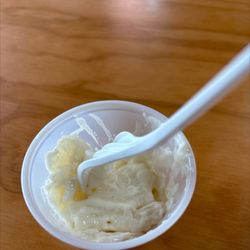 Village Bagel - Potatoe salad tastes like cardboard! The whole wheat bagel  was average with bagel hard !